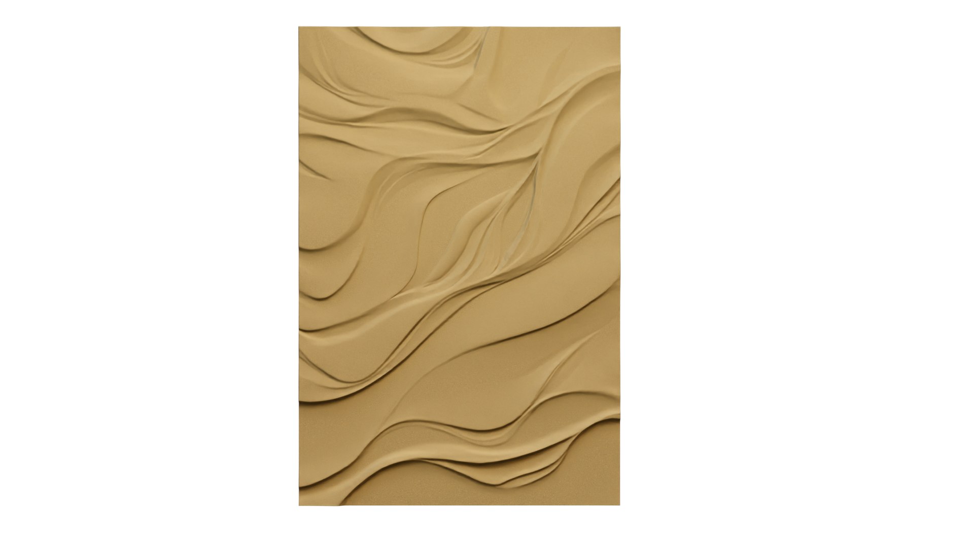 3D Model Modern Wavey Relief Panel Wall Decor Set STL Mural CNC 357 ...