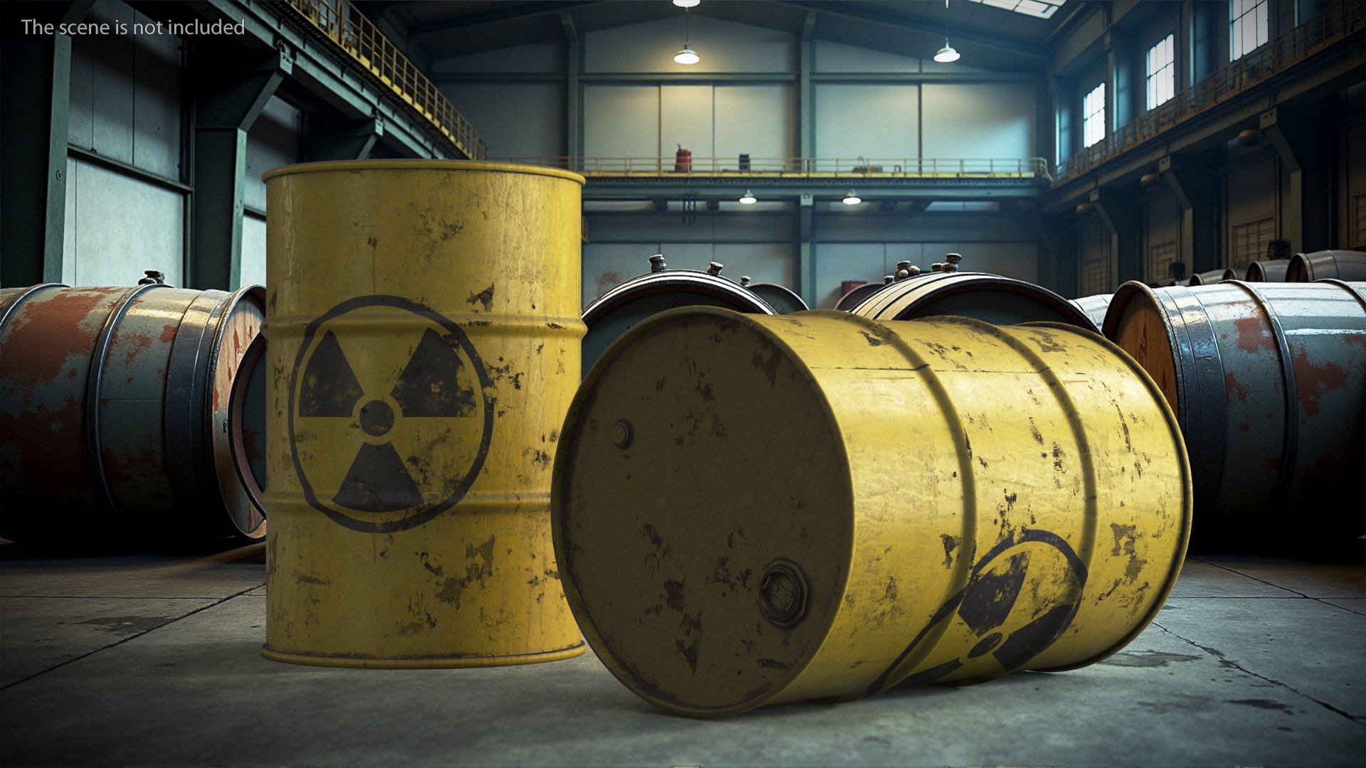 Radioactive Waste Barrel With Radiation Symbol 3D Model - TurboSquid ...