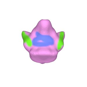 3D Monster 3D colorful face mask model