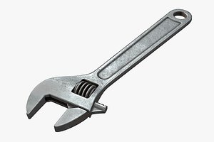 adjustable wrench 3D model