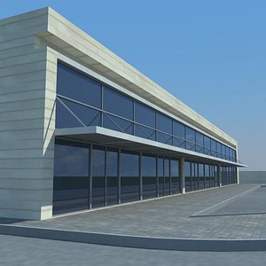 3d model factory building