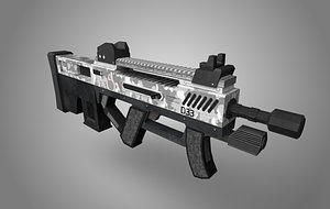 d33 assault rifle - 3D model