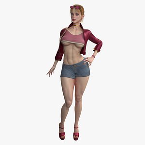 3D Female Character RiGGED