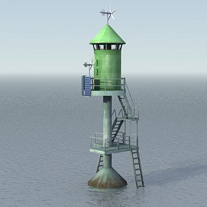 small lighthouse 3d model