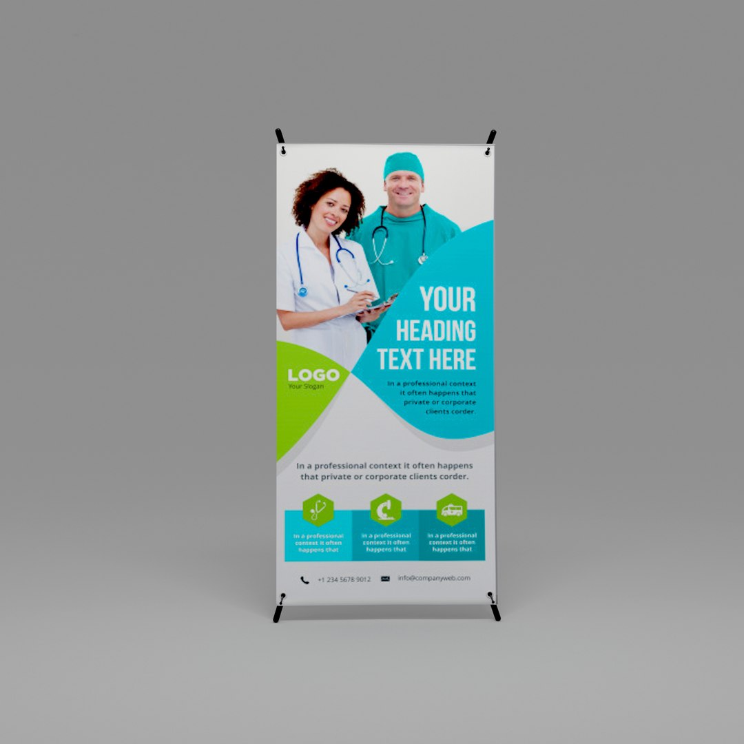Standee Exhibition Model - TurboSquid 1411475