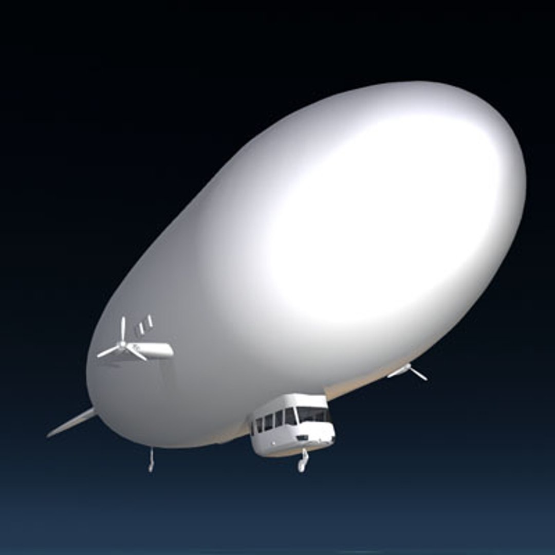 Zeppelin Blimp 3d Model