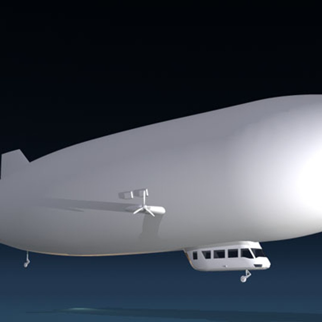 Zeppelin Blimp 3d Model