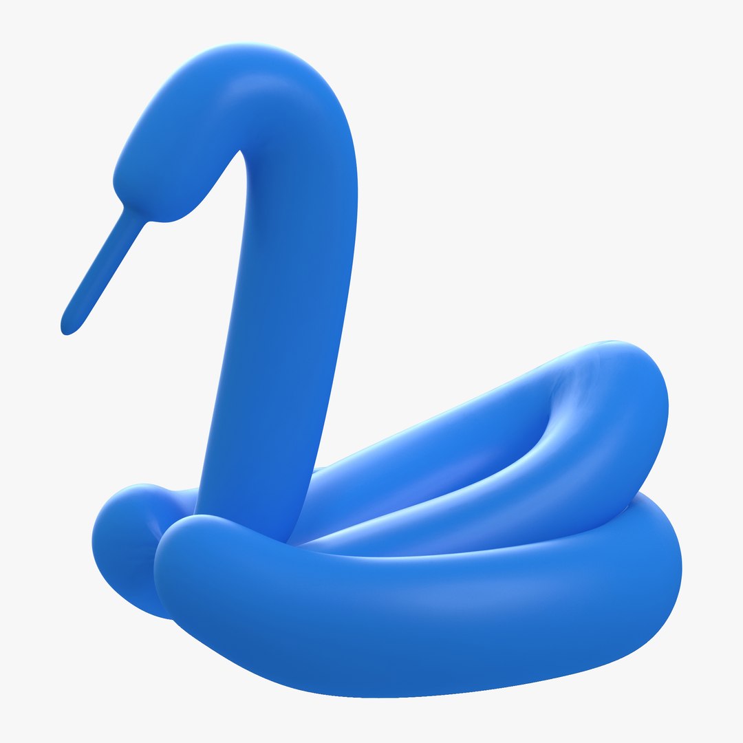 Balloon Swan 3D model preview