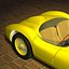 インテリアパネルとエンジンを備えた1950年代スタイルの英国のスポーツカー