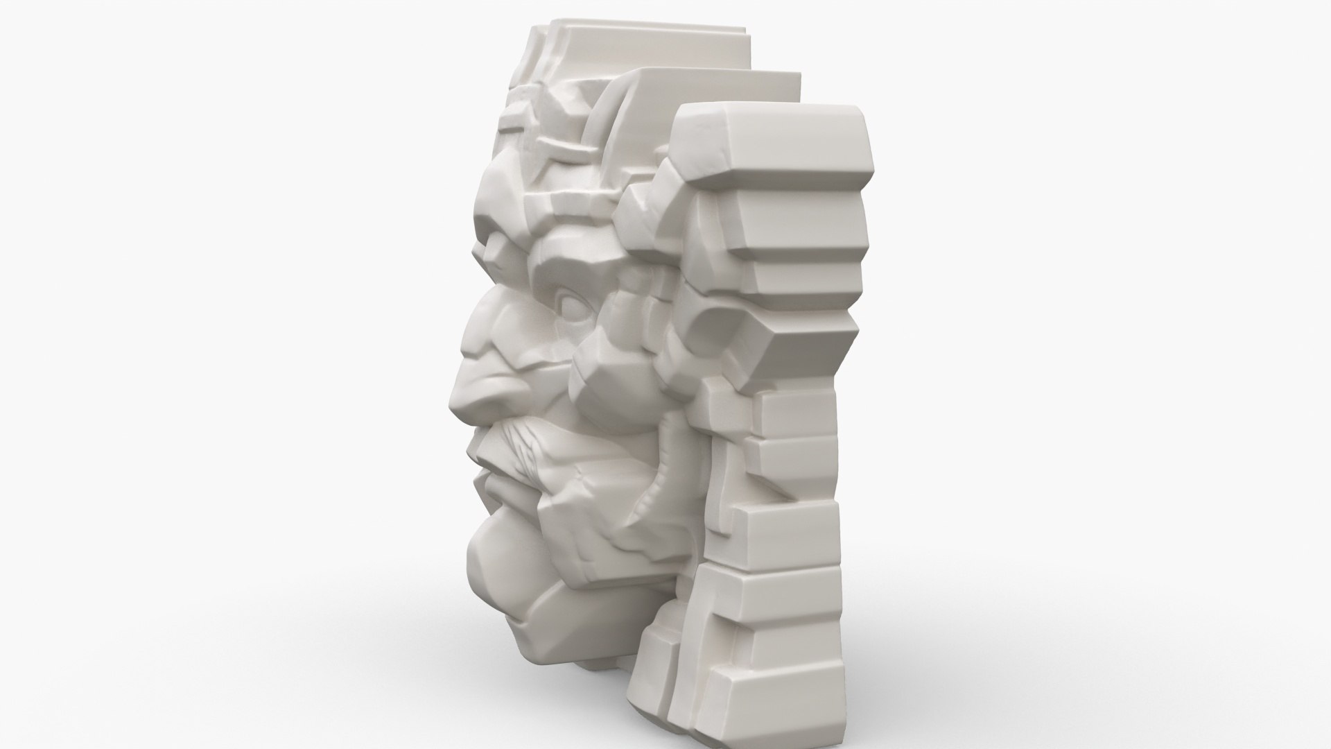 Stone Sentinel Bust 9 3D Model - TurboSquid 2187754