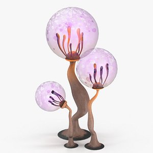 cartoon mushroom v4 3D model