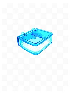 Book glass 3D model