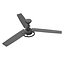 Ventilador de techo con control remoto negro mate Orbis de 52 pulgadas