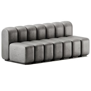 Bla Station Bob Betong Modular Concrete Bench 3D model