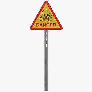 3D Traffic Sign 14 model