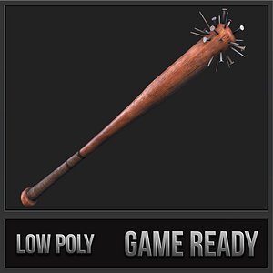 3d baseball bat weapon 03 model