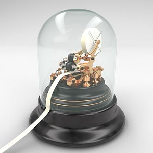 19th stock ticker 3d obj