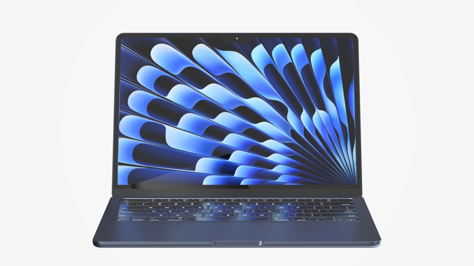 3D Apple MacBook Air M3 Midnight - TurboSquid 2200242