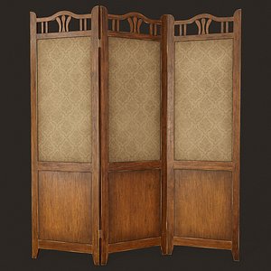 Antique Room Divider - PBR Game Ready