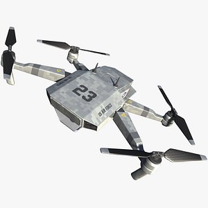 Drone Quadcopter Military USA 3D model