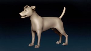 Jack Russell Terrier Base Mesh model