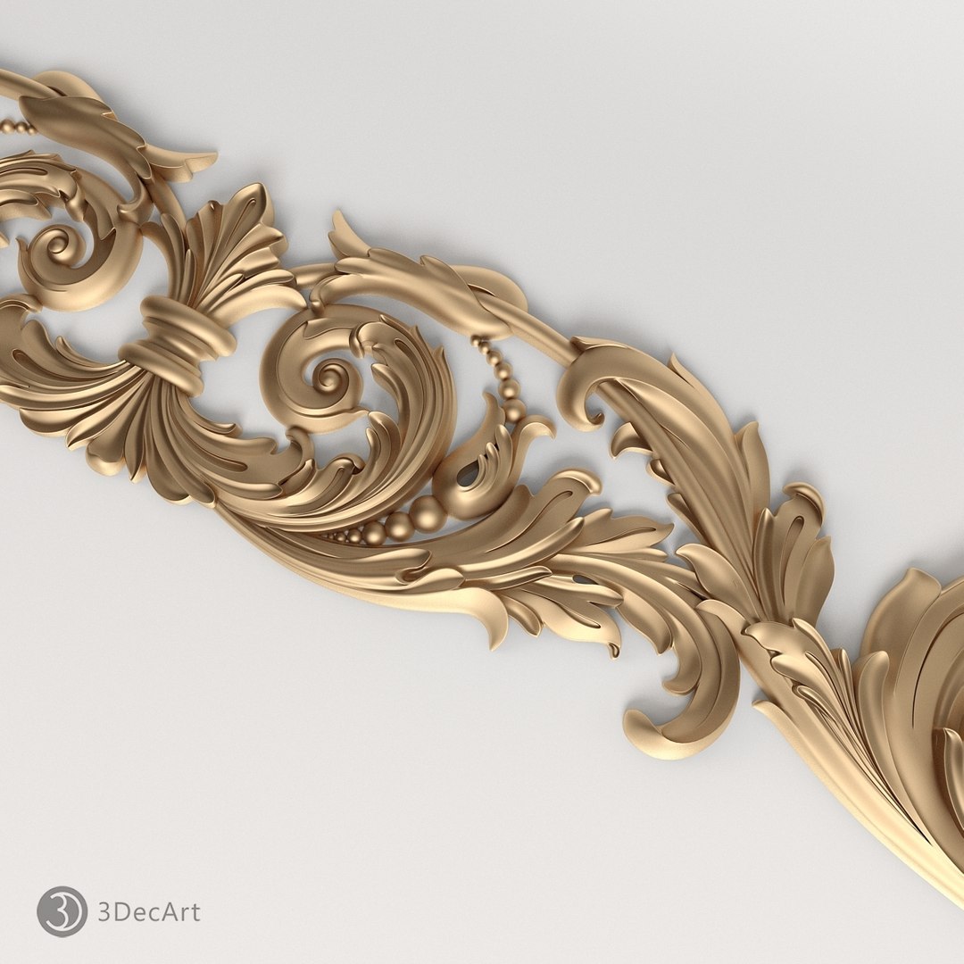 Carved Scroll Cnc 3d Model