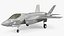 Stealth Multirole Fighter F 35 Lightning II con un piloto aparejado