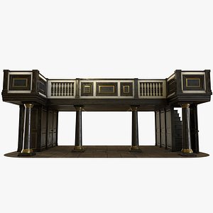 Antique Church Choir Loft Brown - PBR