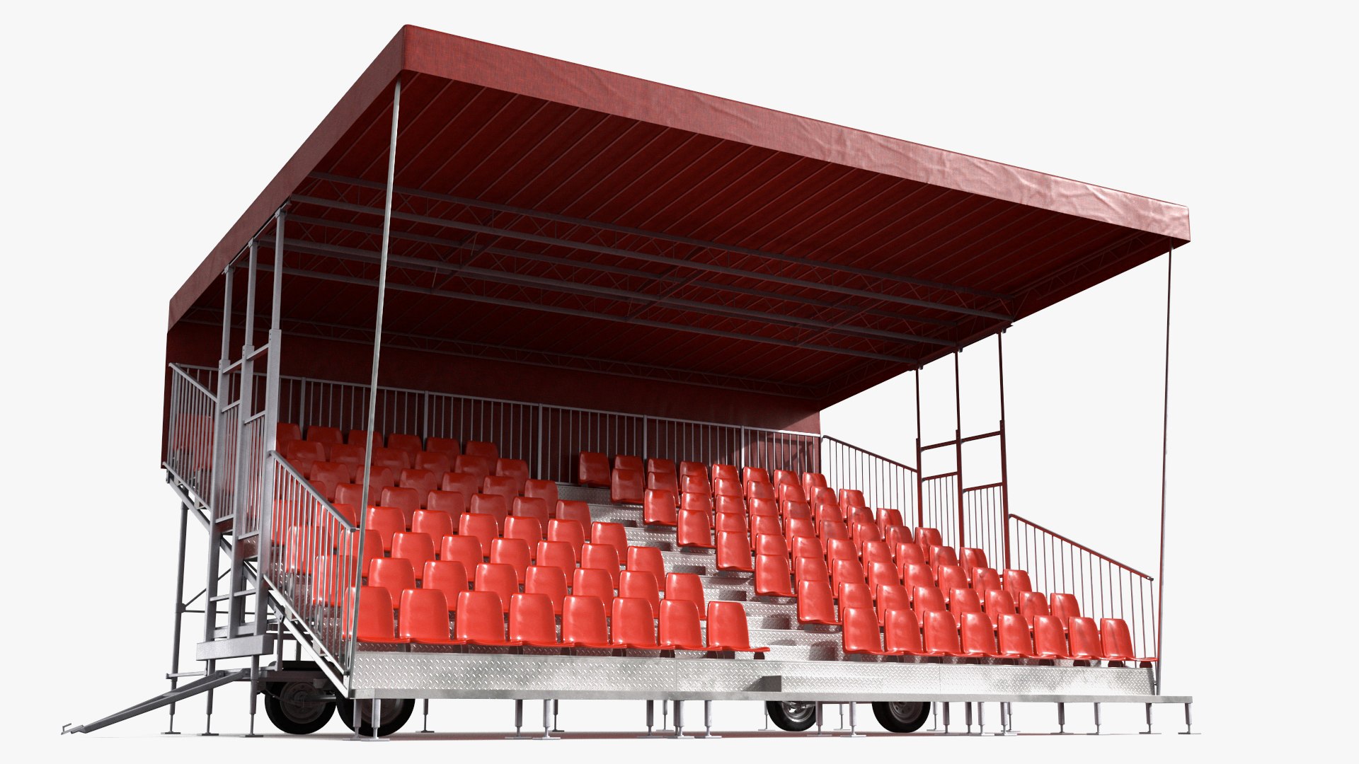 Mobile Grandstand 3D model preview