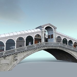 3d ponte rialto model