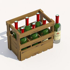 Soda beer storage basket Cola storage box Wine utensils Wine box Storage wine box 3D model