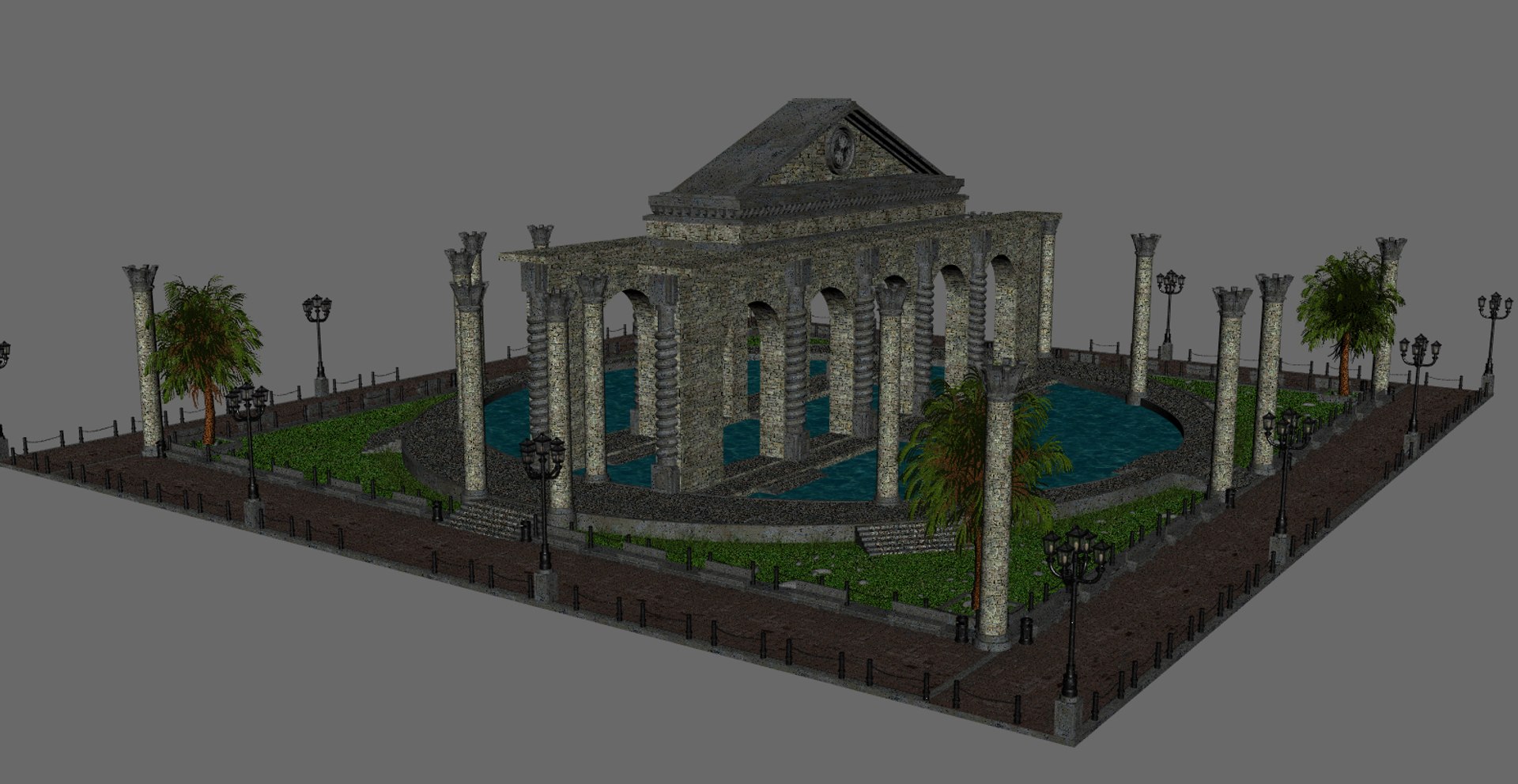 3D Model Square Pool Swimming - TurboSquid 1155108