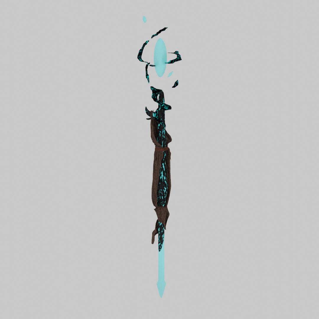 Free 3D Magic Staff - TurboSquid 1921185