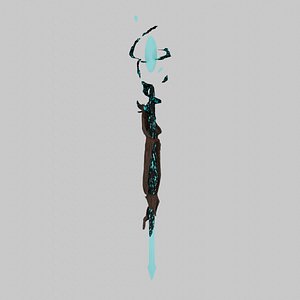 3D Magic staff