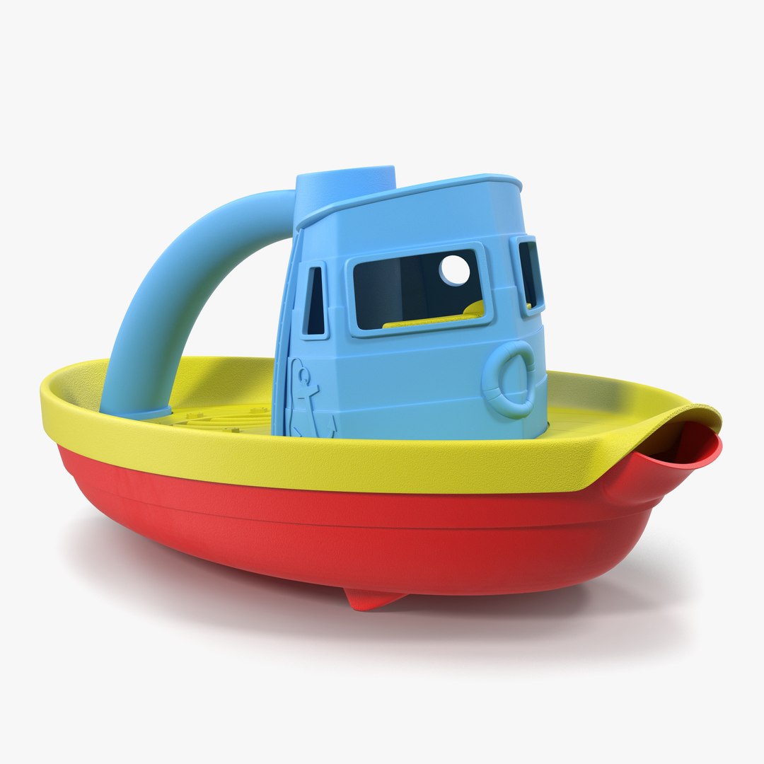 Tugboat Bath Toy Generic 3D model preview