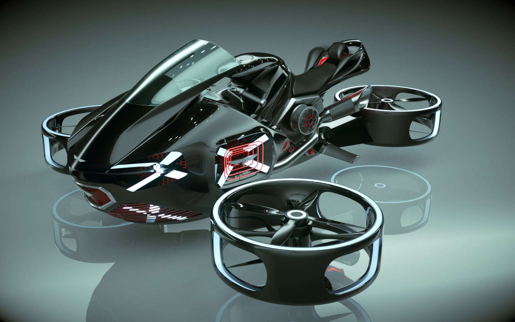 T Copter Bike 5 In 1 Collection Model - TurboSquid 1986885