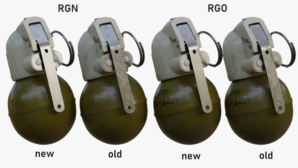 modelo 3d Granadas de mano RGO y RGN - TurboSquid 2244171