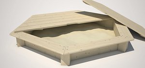 3d model sand box sandbox