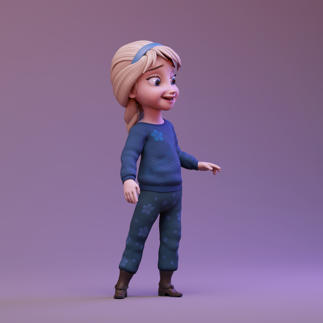 Elsa youngelsa 3D model TurboSquid 1670147