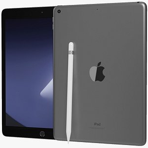 3D realistic apple ipad 8