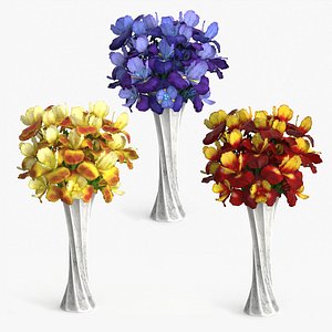Iris Bouquet Flower model