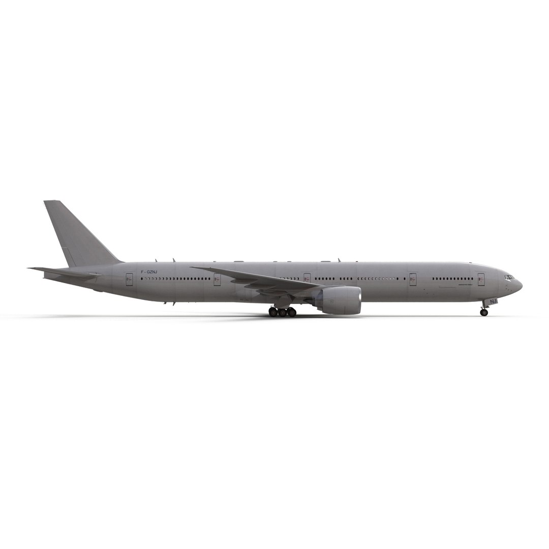 3d boeing 777-300er generic rigged