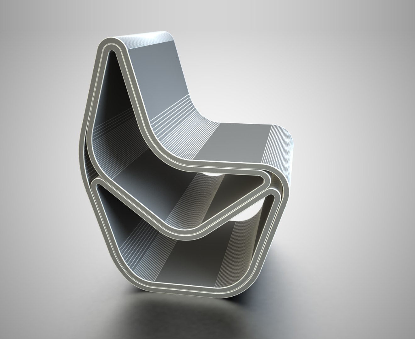 3d Model Organic Gval Chair