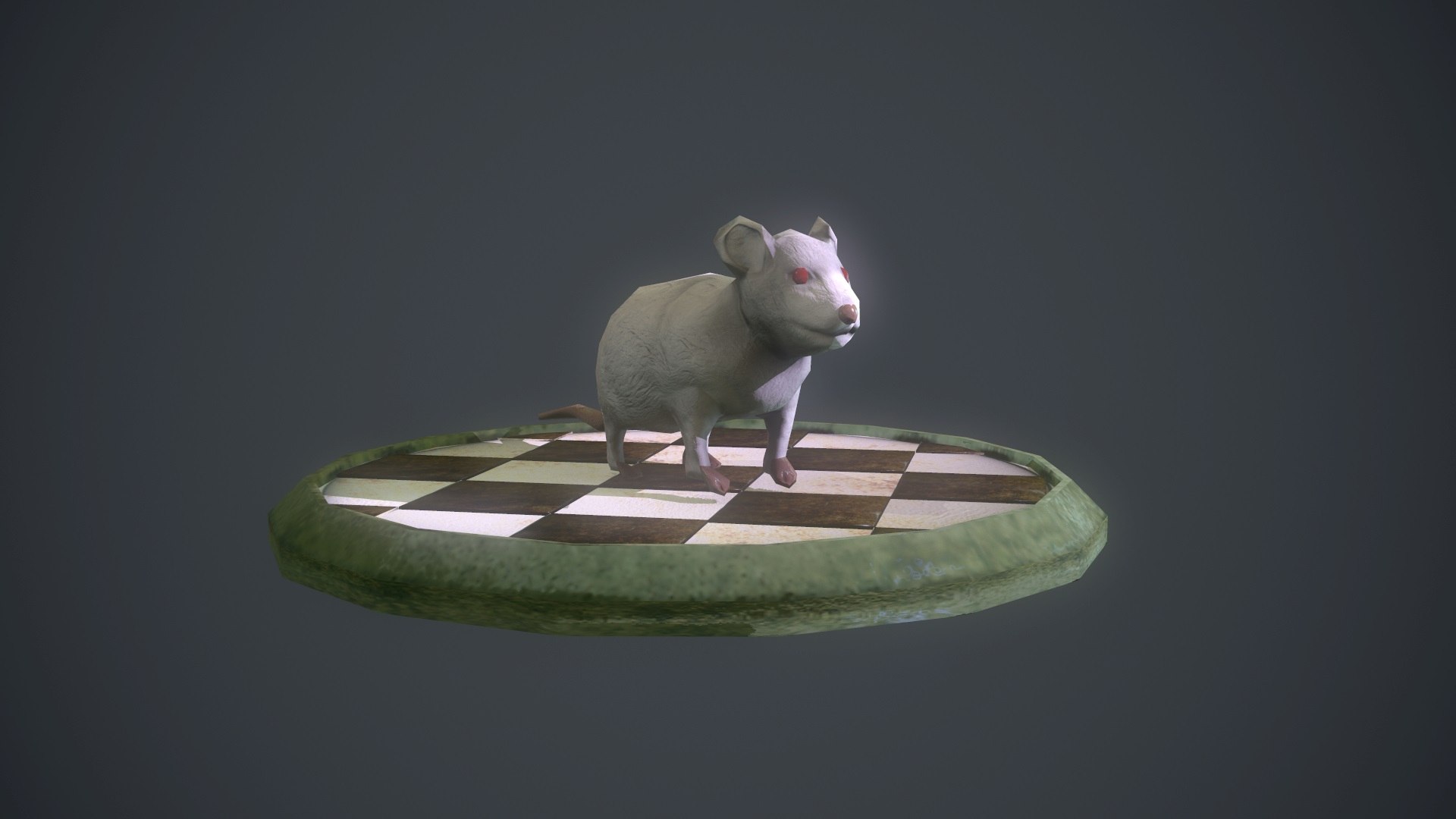 3d Model White Mouse