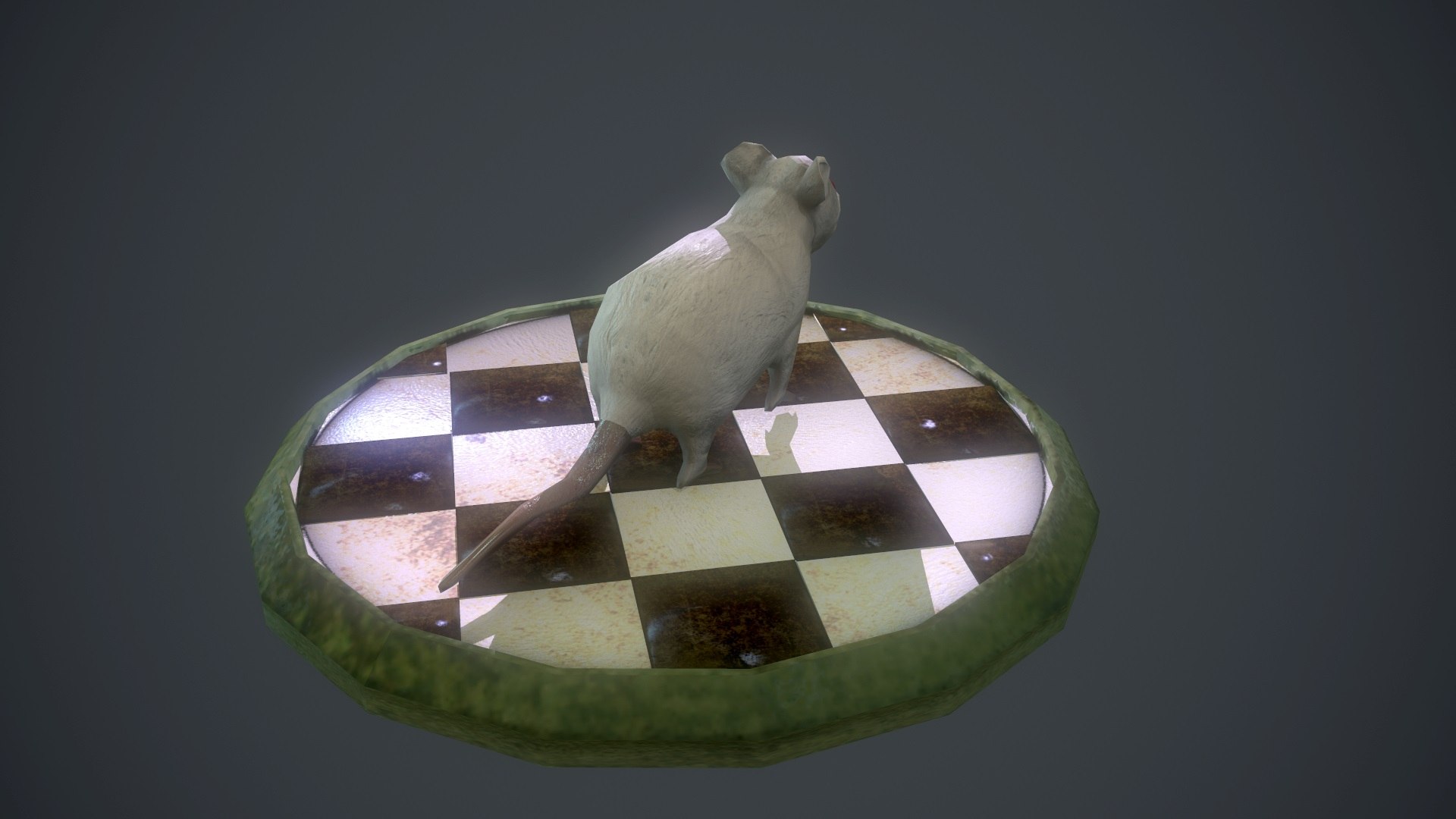 3d Model White Mouse