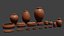 3D Clay Pottery Clean - Clay pot Bundle model