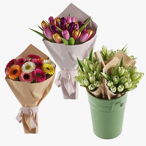 Flowers Bouquet Set 02