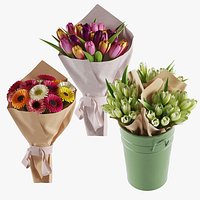 Flowers Bouquet Set 02