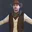 cowboy native hat 3D model