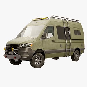 Mercedes Sprinter 4x4 Overlan Camper Military Green